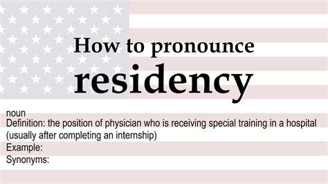 residency from meaning on application.